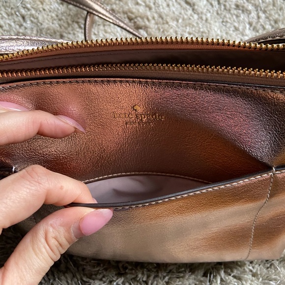 Kate Spade metallic cross body bag - Picture 3 of 5